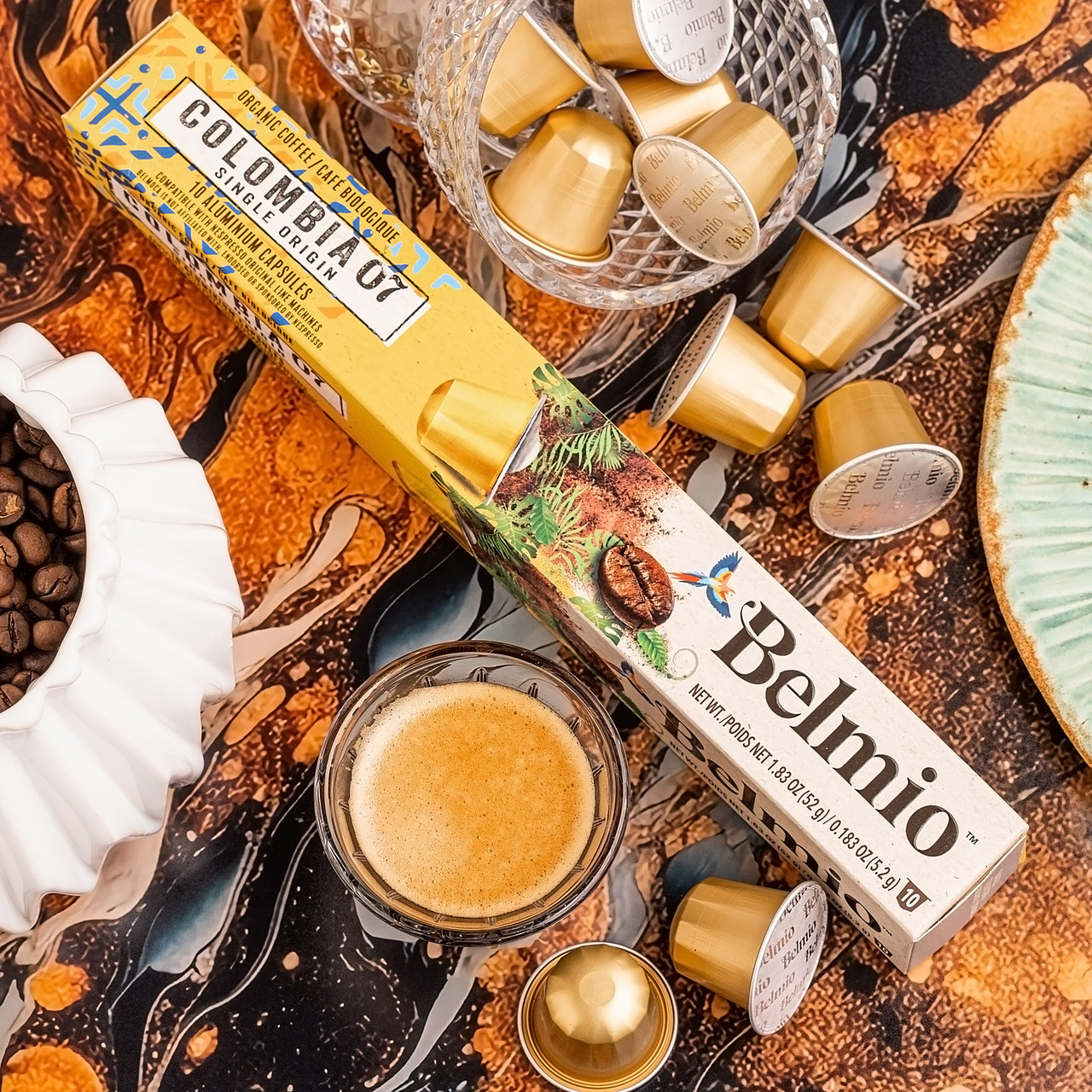 Nespresso® капсулы Belmio Colombia (кислинка червоних ягід з легкими нотками карамелі та горіхів)