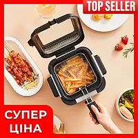 Електрична фритюрниця для дому на 1,5 л Crownberg CB 5542 1200 Вт, фритюрниця для картоплі фрі побутова