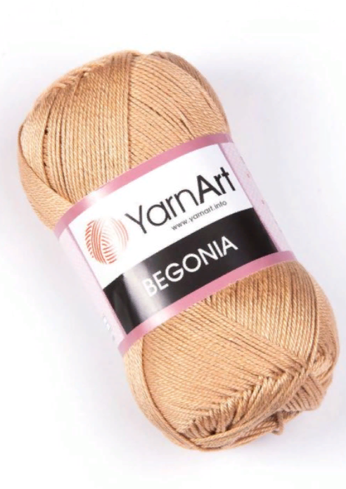 Нитки пряжа для в'язання бавовна Begonia Yarnart Бегонія Ярнарт № 5529
