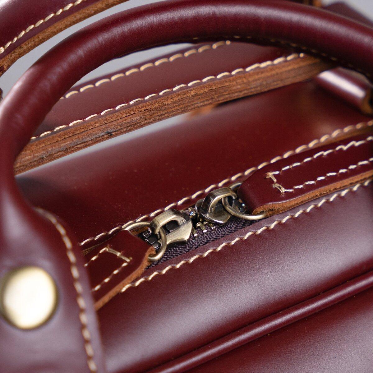 Дорожная сумка-портфель Vintage 14776 Бордовая - фото 9 - id-p2073048237