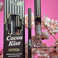 Набор для губ 2 в 1 (помада и карандаш) Sheglam Cocoa Kiss Lip Duo Willy Wonka the Chocolate Factory