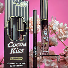 Набір для губ 2 в 1 (помада та олівець) Sheglam Cocoa Kiss Lip Duo Willy Wonka the Chocolate Factory