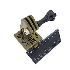 NVG Кріплення на шолом для єкшн камери на шрауд / Кріплення для Go Pro Тан (койот), фото 4