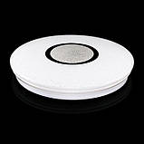 Світлодіодна люстра з пультом BIOM 50Вт SML-R07-50/2, 38 см, зміна температури світла, яскравості, кругла, біла, фото 2