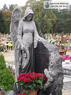 Скульптура янгола із граніту № 1944