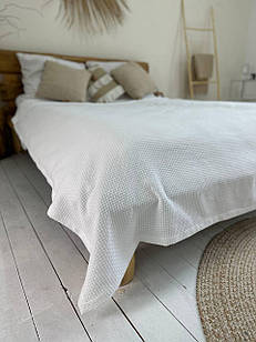 Плед покривало SOFT, 100% бавовна,білий колір (Розміри і кольори в асортименті)