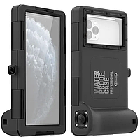 Водонепроницаемый чехол Shellbox на iPhone и другие смартфоны для подводной съемки (Черный)