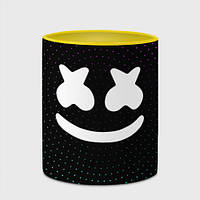 Кружка з принтом «Marshmello Black» (колір чашки на вибір)