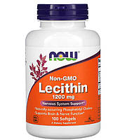 Лецитин подсолнечника "Sunflower Lecithin" 1200 мг, Now Foods, 100 капсул