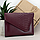 Подарунковий жіночий набір №89: гаманець Sabrina + обкладинка на паспорт + ключниця (бордовий пітон), фото 4
