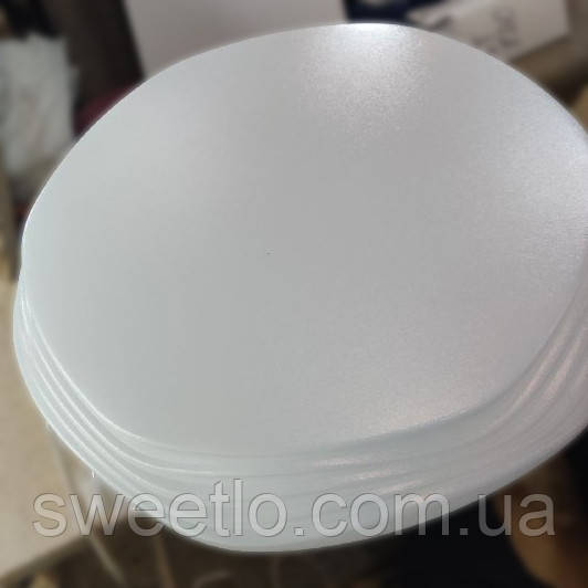 Люстра під три лампочки цоколь E27 40см біла кругла стельовий світильник DL-Е27-R303, фото 1