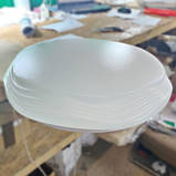 Люстра під три лампочки цоколь E27 40см біла кругла стельовий світильник DL-Е27-R303, фото 2