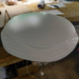 Люстра під три лампочки цоколь E27 40см біла кругла стельовий світильник DL-Е27-R303, фото 3