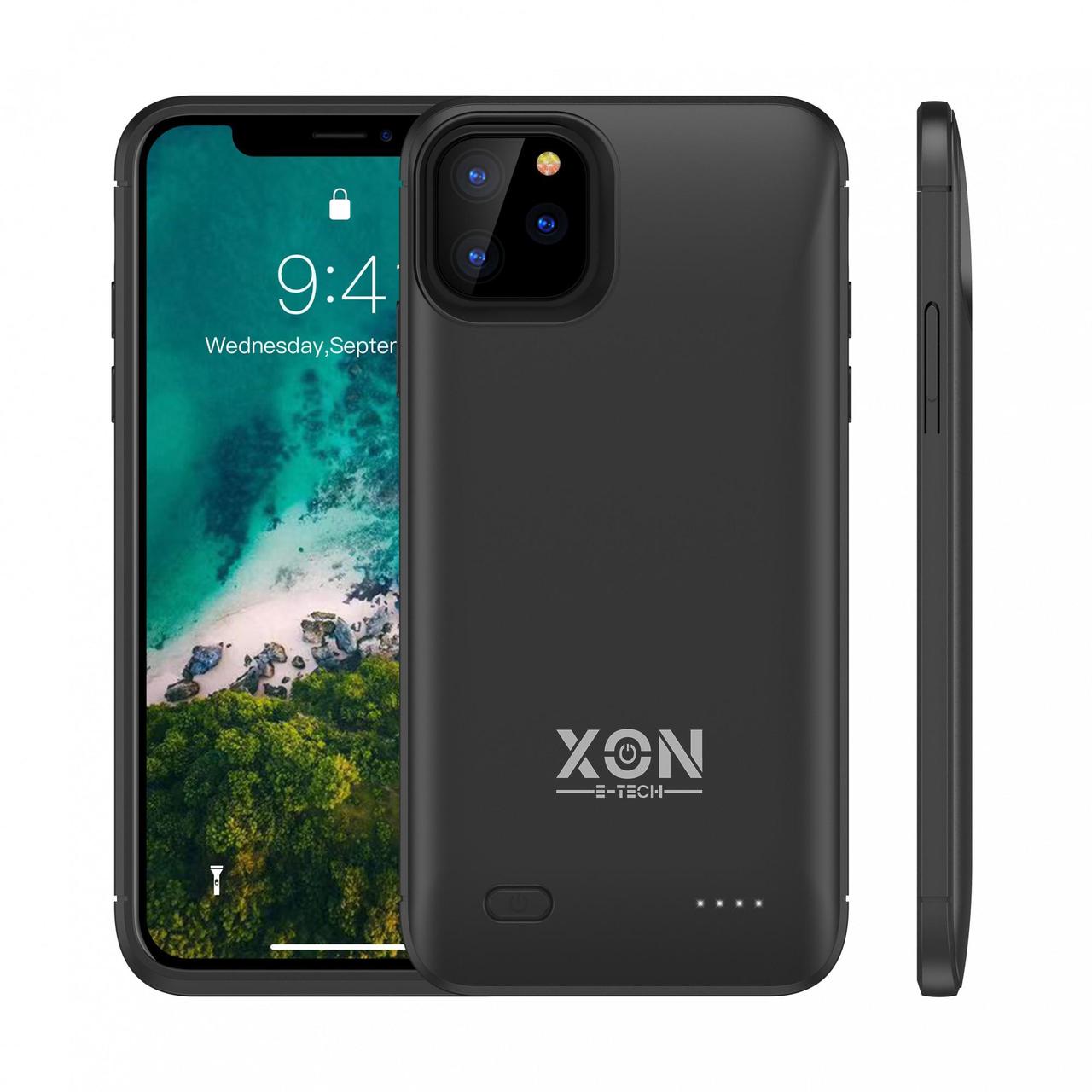 Чохол-акумулятор XON PowerCase для iPhone 12 / 12 Pro 6200 mAh Чорний (PCBS1112162B 1189), фото 1
