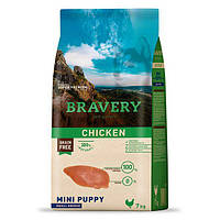 Беззерновой сухой корм для щенков мелких пород с курицей BRAVERY Chicken Mini Puppy, 0.6 кг