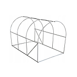 Теплиця, парник армована плівкова 6 м2 з вікнами 3х2х2м Bass Polska 8597 зелена, фото 5