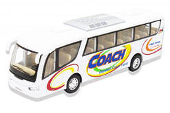 Инерционный автобус "Coach" (белый)