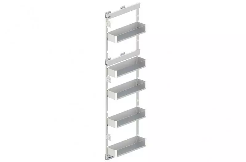 Карго - 15 REJS MAXIMA PURO кріплення бокове ліве білий/скло 5 полиць 1700 мм, фото 1