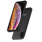 Чохол-акумулятор XON PowerCase для iPhone X/XS 6200 mAh Чорний (PCBS1110062B 2087), фото 3