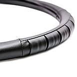 Чохол на кермо 40 см L чорний з рельєфними вставками Elegant Plus EL 105 491, фото 2