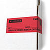 Індикаторна пломба-наклейка 30х100 мм, червона, залишає слід на об'єкті, 500 шт. у рулоні., фото 3