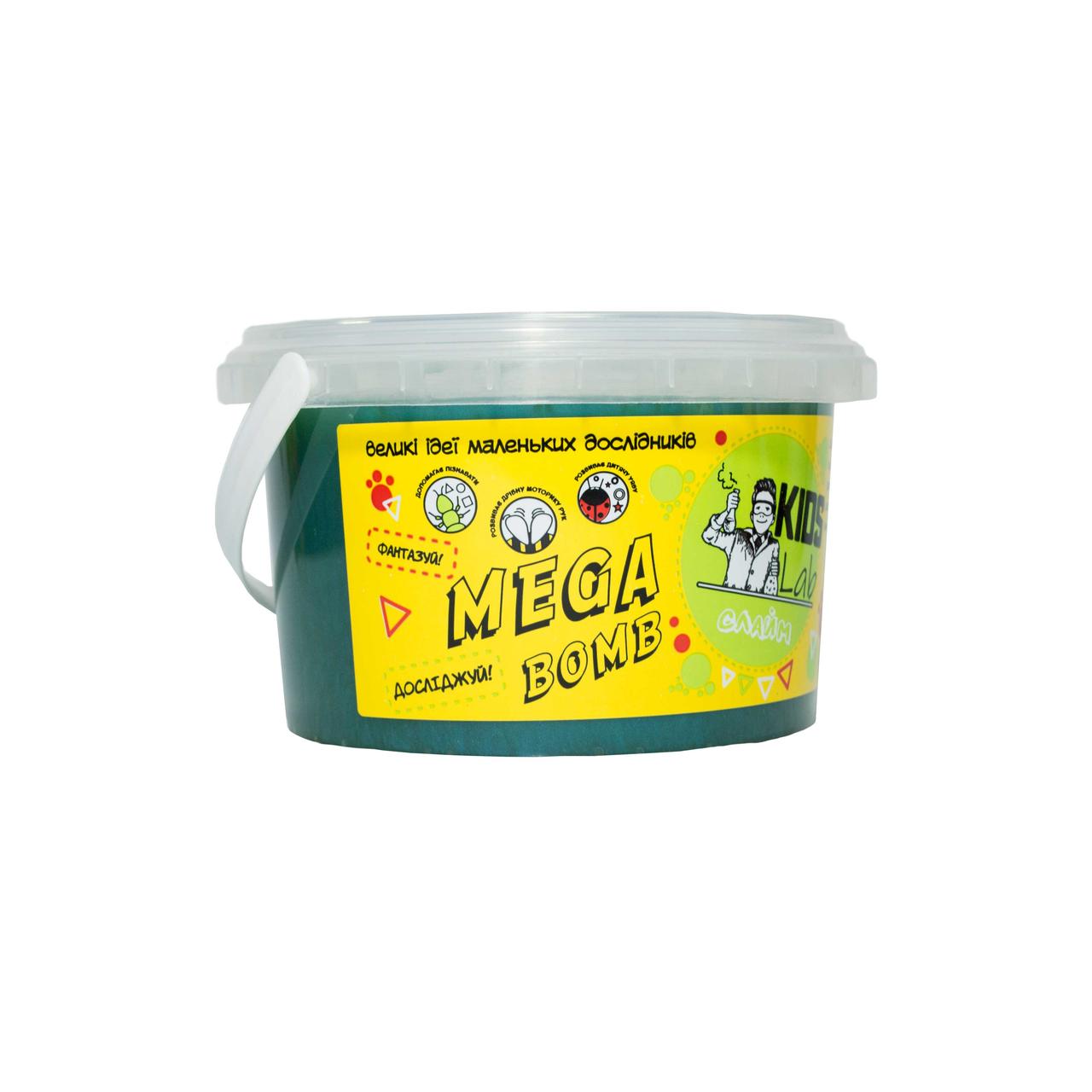 Слайм кольоровий №11 KIDS LAB синьо-зелений 500 г, фото 1