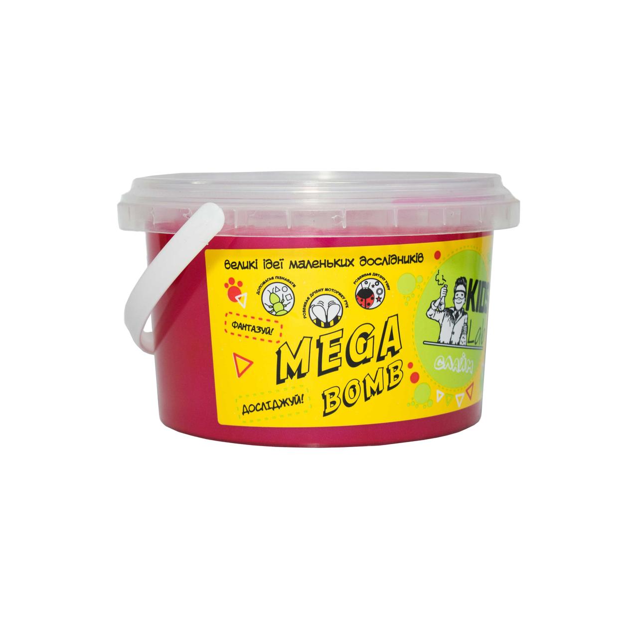 Слайм кольоровий №14 KIDS LAB малиновий 500 г, фото 1