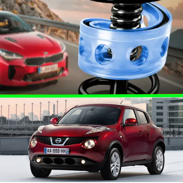 Автобафери силіконові на задні пружини Nissan Juke 2010 — (проставки, подушки пружини)