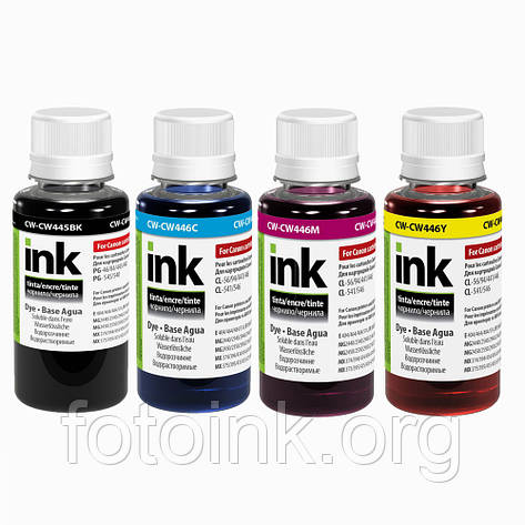 Чорнило для картриджів Canon PG-46, CL-56 ColorWay 4x100ml (CW-CW445/CW446SET01), фото 1