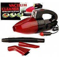 Пылесос автомобильный Vacuum Cleaner, Компактный пылесос в авто, Пылесос в машину, Автопылесос с Фонариком, в!