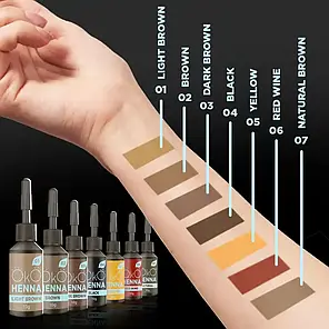 Хна для брів OKO Power Powder, 02 Brown, 5 г, фото 3
