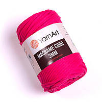 Хлопковый шнур плетеный YarnArt Macrame Cotton Cord 3 mm, Малина №803, (Янарт Макраме котон) 250 г, 85 м, нити