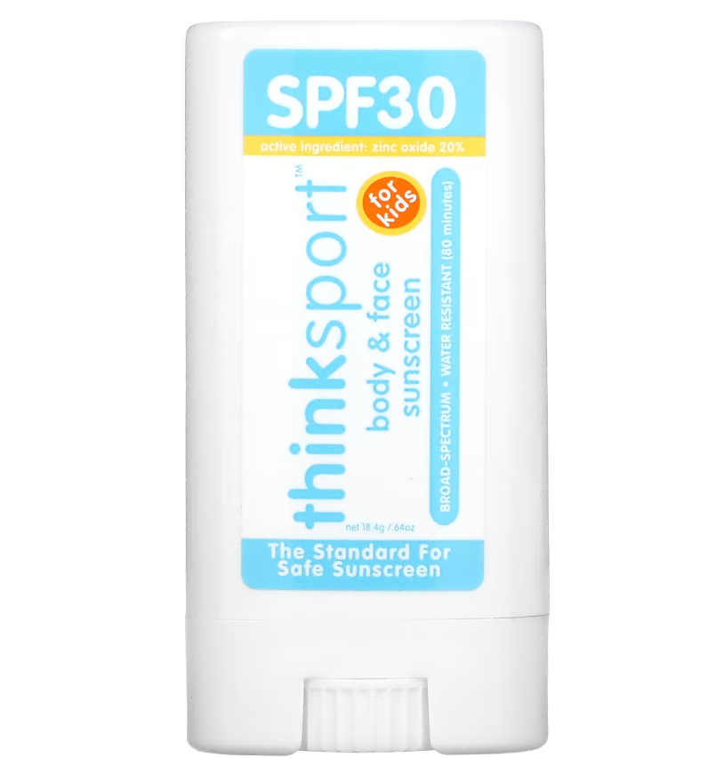 Think, Thinksport, дитячий сонцезахисний засіб для обличчя та тіла, стік, SPF 30, 18,4 г