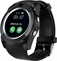 Умные часы Smart V8 Black, Часы смарт Smart watch, Bluetooth UWatch, Часофон, Умный браслет-часы, Топовый