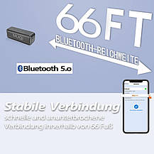 Динамік колонка Bluetooth, водонепроникний портативний бездротовий динамік IPX7, фото 6
