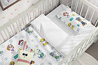 Детский комплект постельного белья Бязь Щенки-спасатели Для детей 1-3 лет Размер 105х140 см