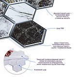 Декоративна ПВХ плитка на самоклейці 280х300х5мм Соти, ціна за 1 шт. (СПП-500) SW-00000524, фото 2