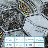 Декоративна ПВХ плитка на самоклейці 280х300х5мм Соти, ціна за 1 шт. (СПП-500) SW-00000524, фото 4