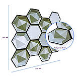 Декоративна ПВХ плитка на самоклейці 280х300х5мм Соти, ціна за 1 шт. (СПП-502) SW-00000666, фото 3
