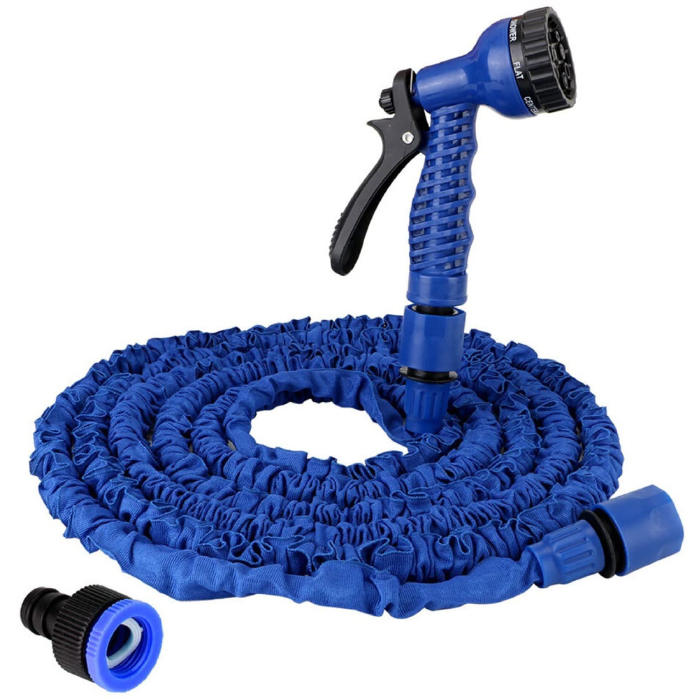Шланг для поливу 15 м / 50 ft, Magic Hose, з розпилювачем / Шланг поливальний розтягувальний