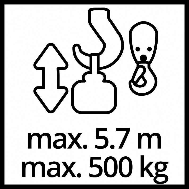 Тельфер Einhell TC-EH 500 INT - фото 7 - id-p2126024366