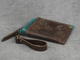 Міні-гаманець кардхолдер на блискавці  'Рибки'