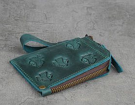 Міні-гаманець кардхолдер на блискавці  'Рибки'