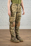 Военные штаны с наколенниками тактические летние женские пиксельные брюки полевые уставные армейские камуфляж