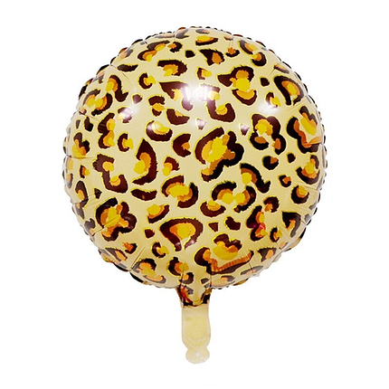 Фольгована кулька Леопард круглий 45см (18"), фото 1