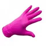 Рукавички Нітрилові Без пудри МАНДЖЕНТА, ТМ Medicom, розмір S, пл. 3,5 г, фото 2