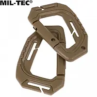 Карабін тактичний пластиковий Sturm Mil-Tec Tactical Carabiner Molle (2 шт.), Койот