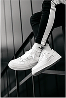 Кросівки Nike Air Force 1 white білі чоловічі кросівки низькі чоловічі Найк Аір Форс Форси унісекс 36-44 р