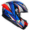 МОТОШОЛОМ ЗАКРИТИЙ AGV K6 S - SLASHCUT BLACK/BLUE/RED, фото 4
