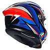 МОТОШОЛОМ ЗАКРИТИЙ AGV K6 S - SLASHCUT BLACK/BLUE/RED, фото 5
